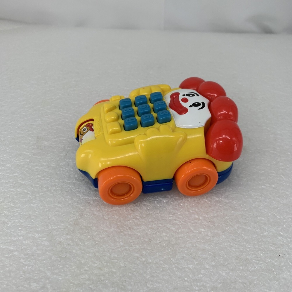 2003 Fisher Price McDonald's Ronald McDonald Plastic Collectible Phone Car Toy - Picture 3 of 8